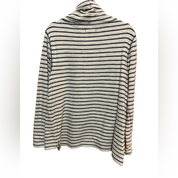 Chaps - cowl neck sweater - navy / white - size Large - Picture 2 of 4